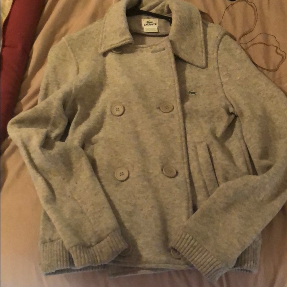 Grey Lacoste jacket